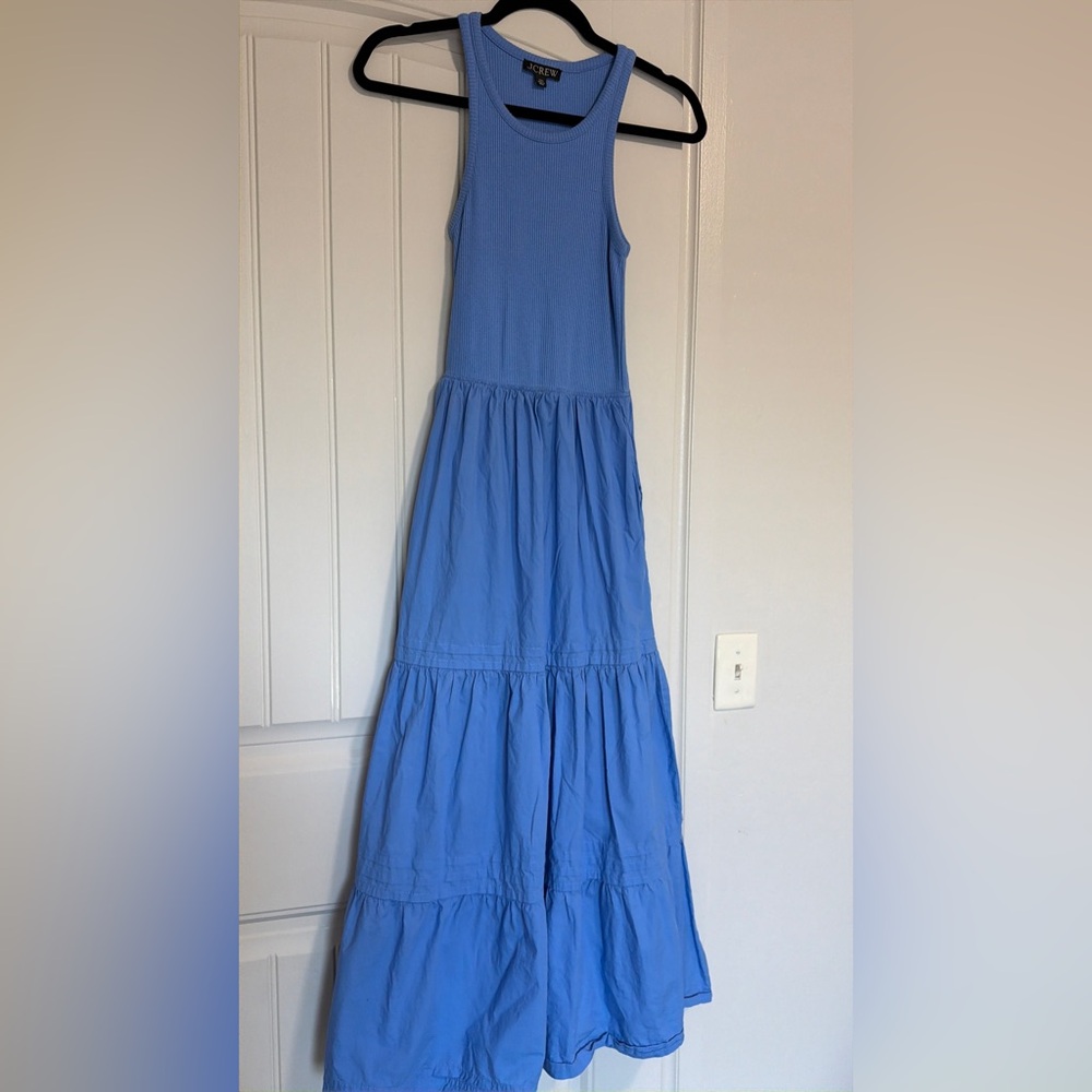 J. Crew Sky Blue Ribbed Sleeveless Top